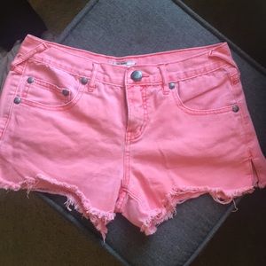 Free People denim shorts